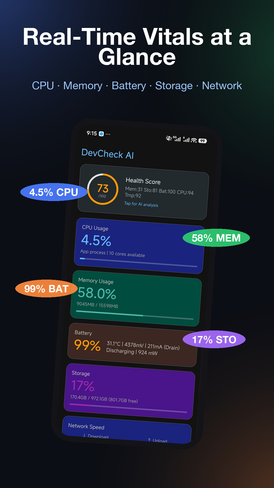 DevCheck AI dashboard